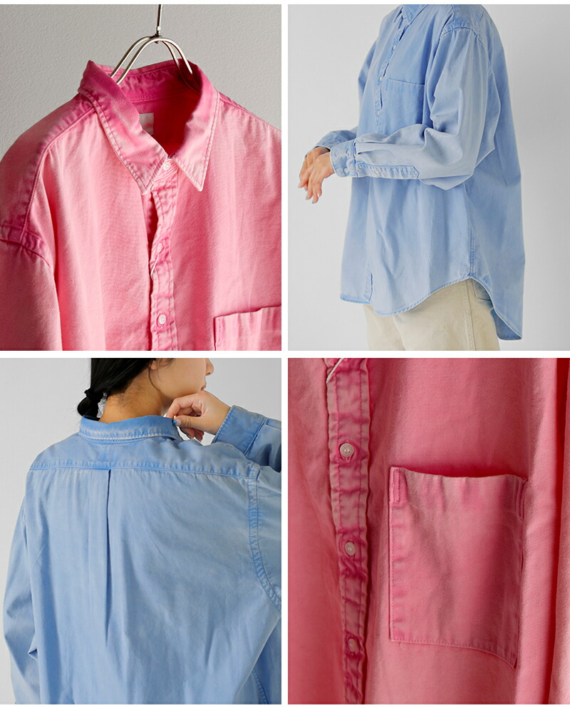 tsuzuli(ツヅリ)コットンオーバーサイズオックスフォードシャツ“OVER-SIXEDOXFORDSHIRT”d32504
