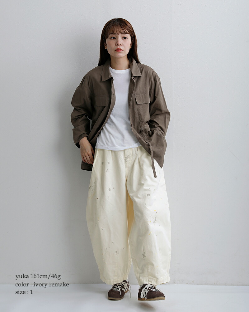 tsuzuli(ツヅリ)コットンチノリメイクサーカスパンツ“tsuzuliMADEBYHARVESTY/REMAKECIRCUSPANTSCHINO”dh82502