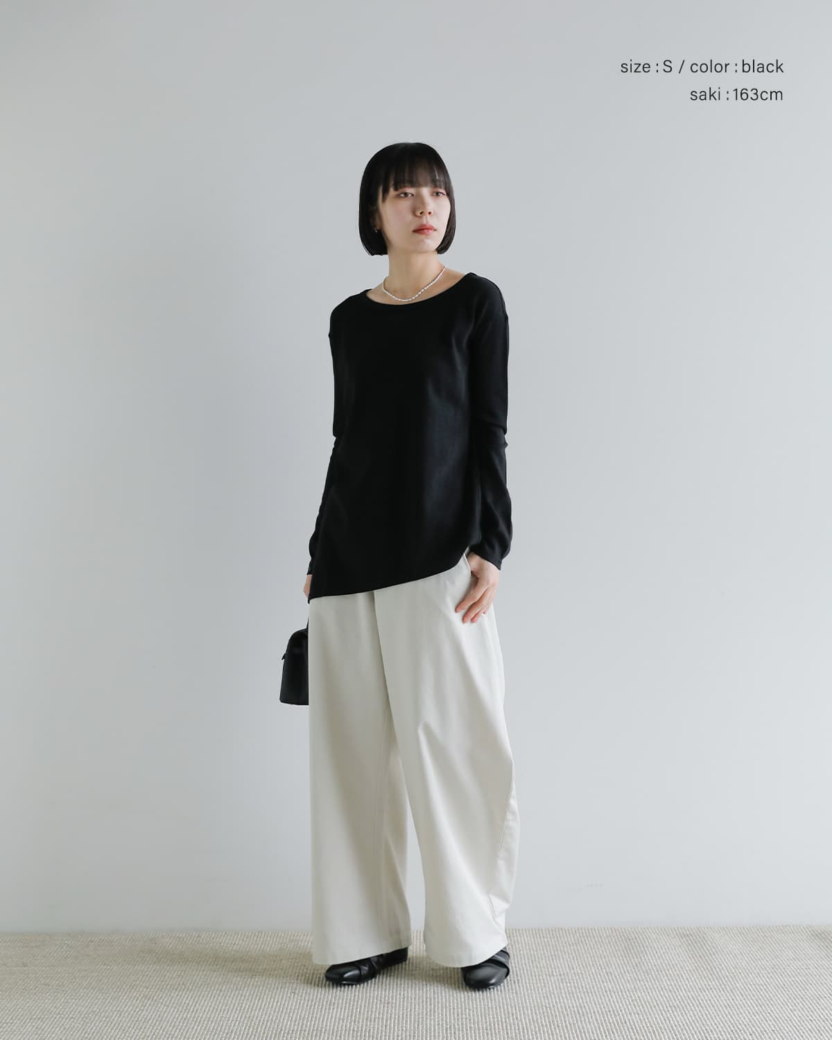 Studio Doe(スタジオドー)アシンメトリカル テクスチャード プルオーバー Asymmetrical Textured Pullover dn-261olt03