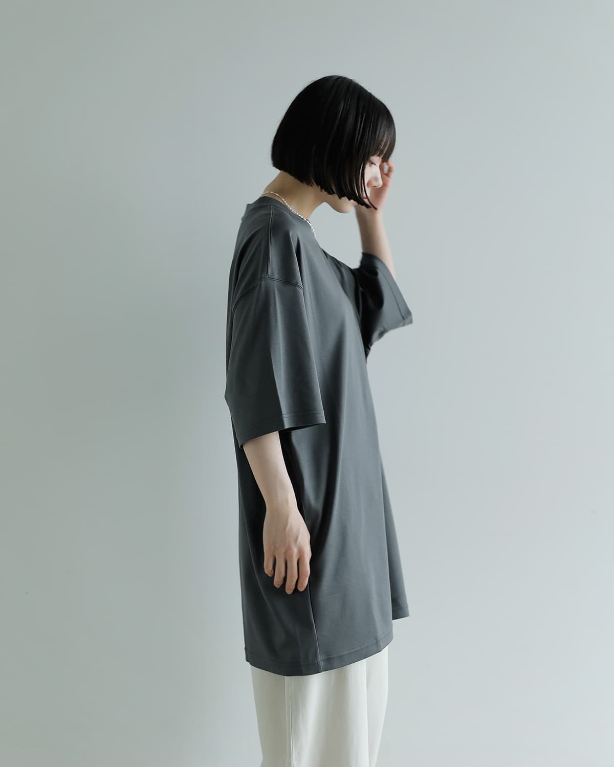 Studio Doe(スタジオドー)スーピマコットンルーズ Tシャツドレス Supima Cotton Loose T-shirt Dress dn-264adr10