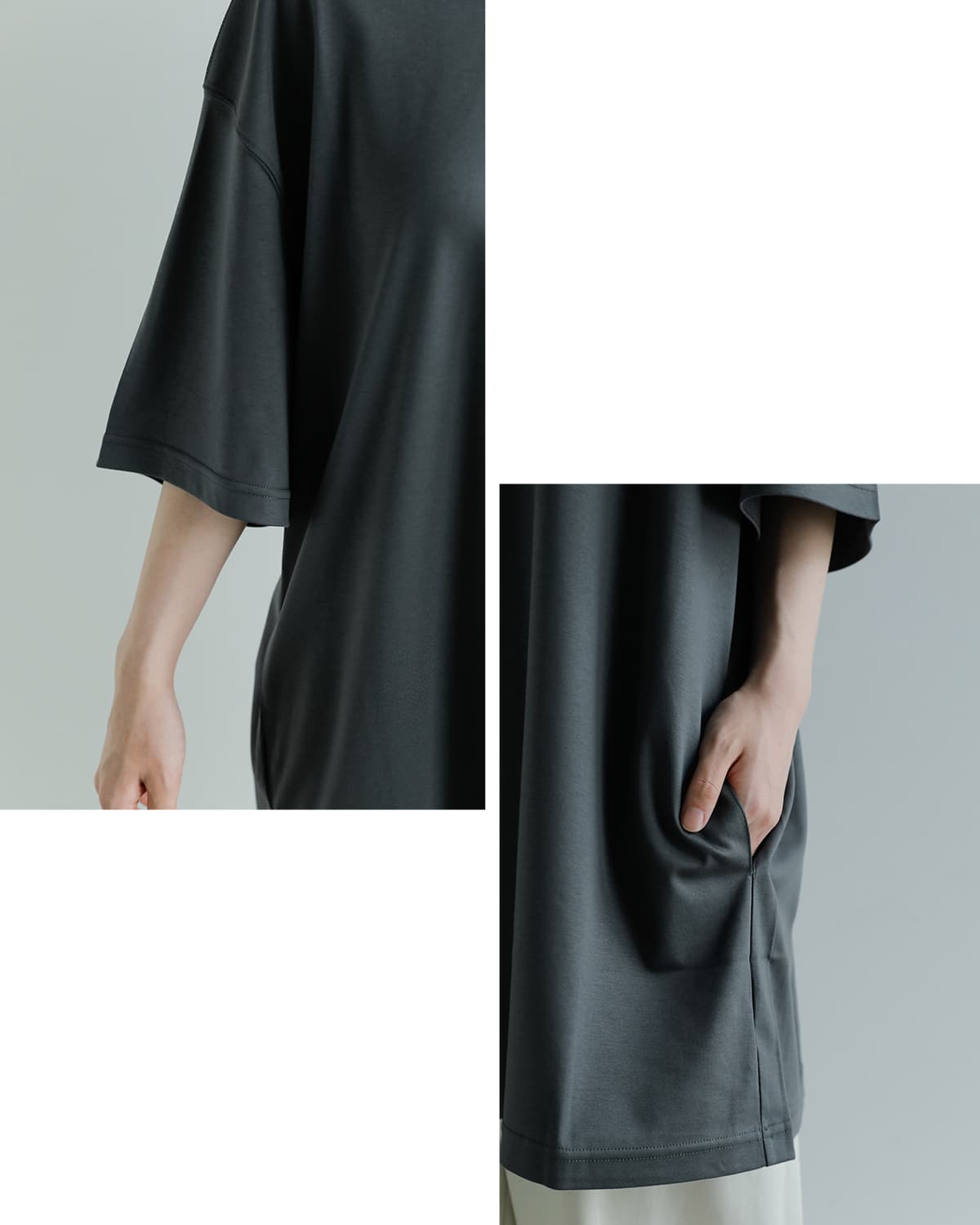 Studio Doe(スタジオドー)スーピマコットンルーズ Tシャツドレス Supima Cotton Loose T-shirt Dress dn-264adr10
