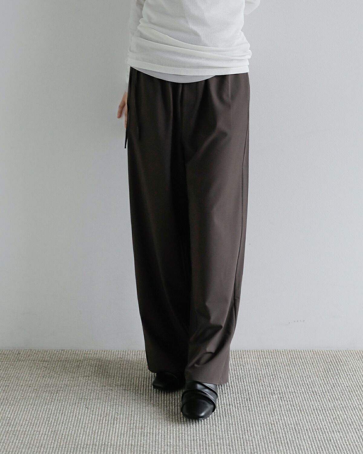 Studio Doe(スタジオドー)バンブーファイバー マット イージーパンツ LazyChic Matte Easy Pants dn-265bcp05