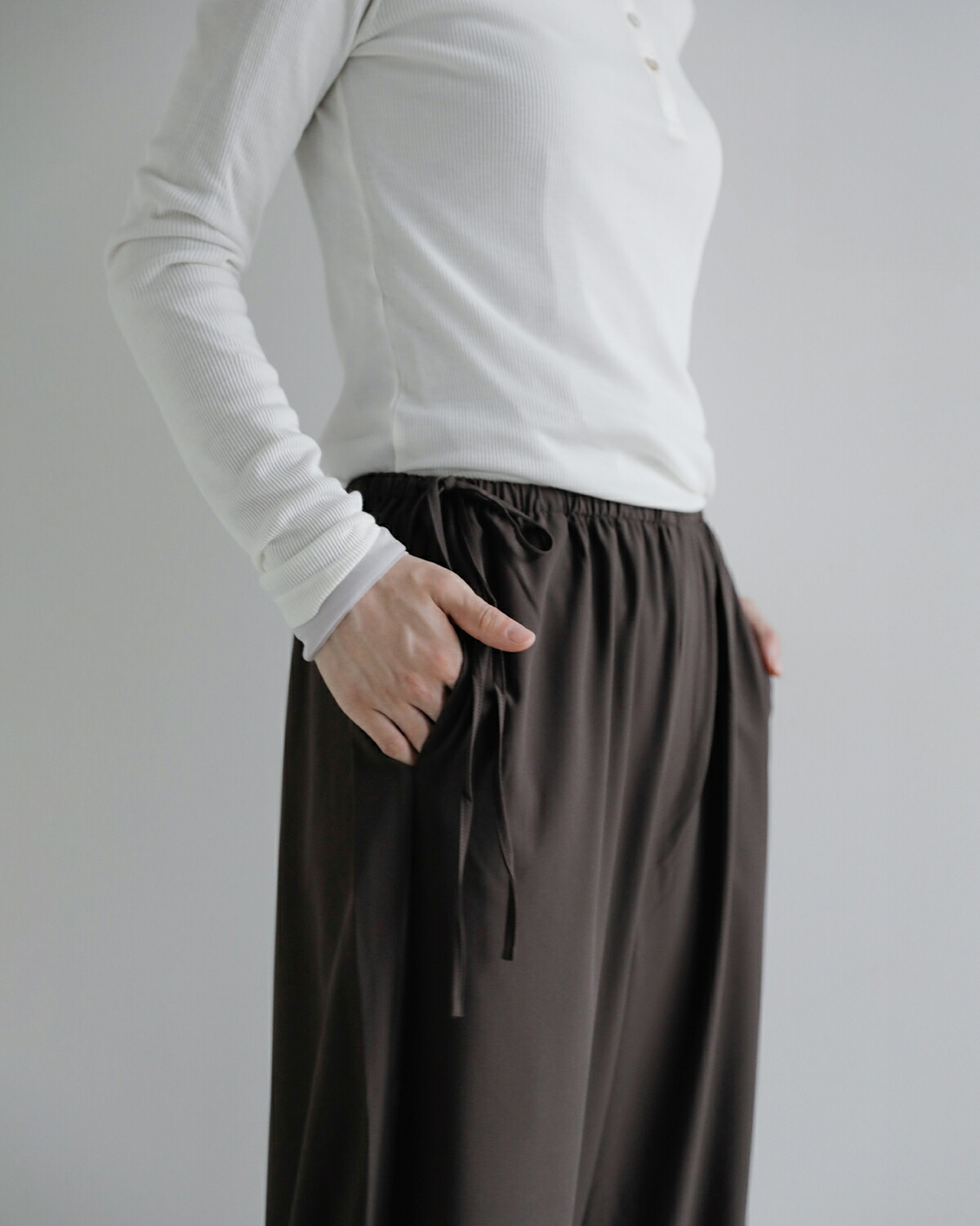 Studio Doe(スタジオドー)バンブーファイバー マット イージーパンツ LazyChic Matte Easy Pants dn-265bcp05