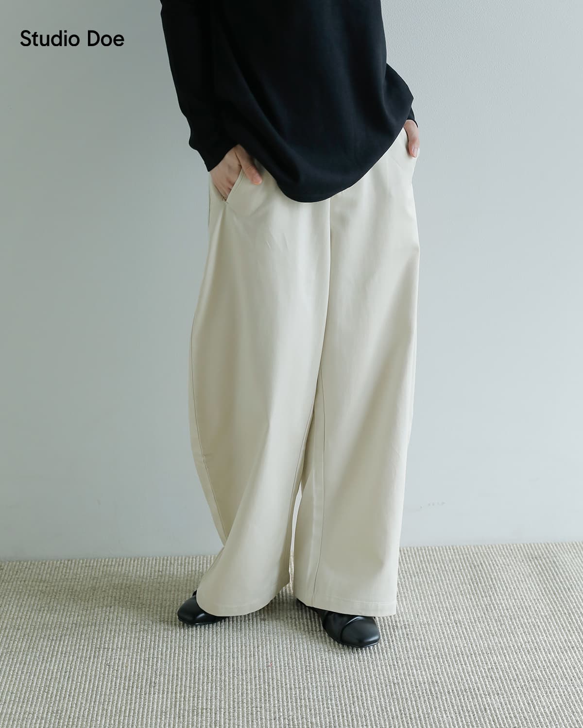 Studio Doe(スタジオドー)ソフト ハビット カーブド ワークパンツ Soft Habit Curved Work Pantsdn-265bcp46