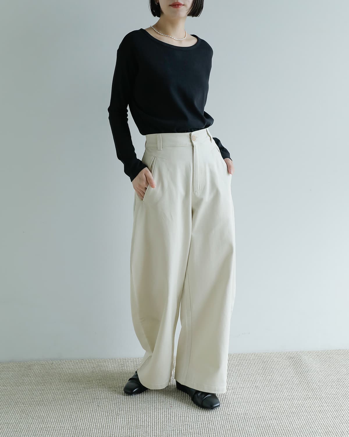 Studio Doe(スタジオドー)ソフトハビットカーブドワークパンツ Soft Habit Curved Work Pants dn-265bcp46