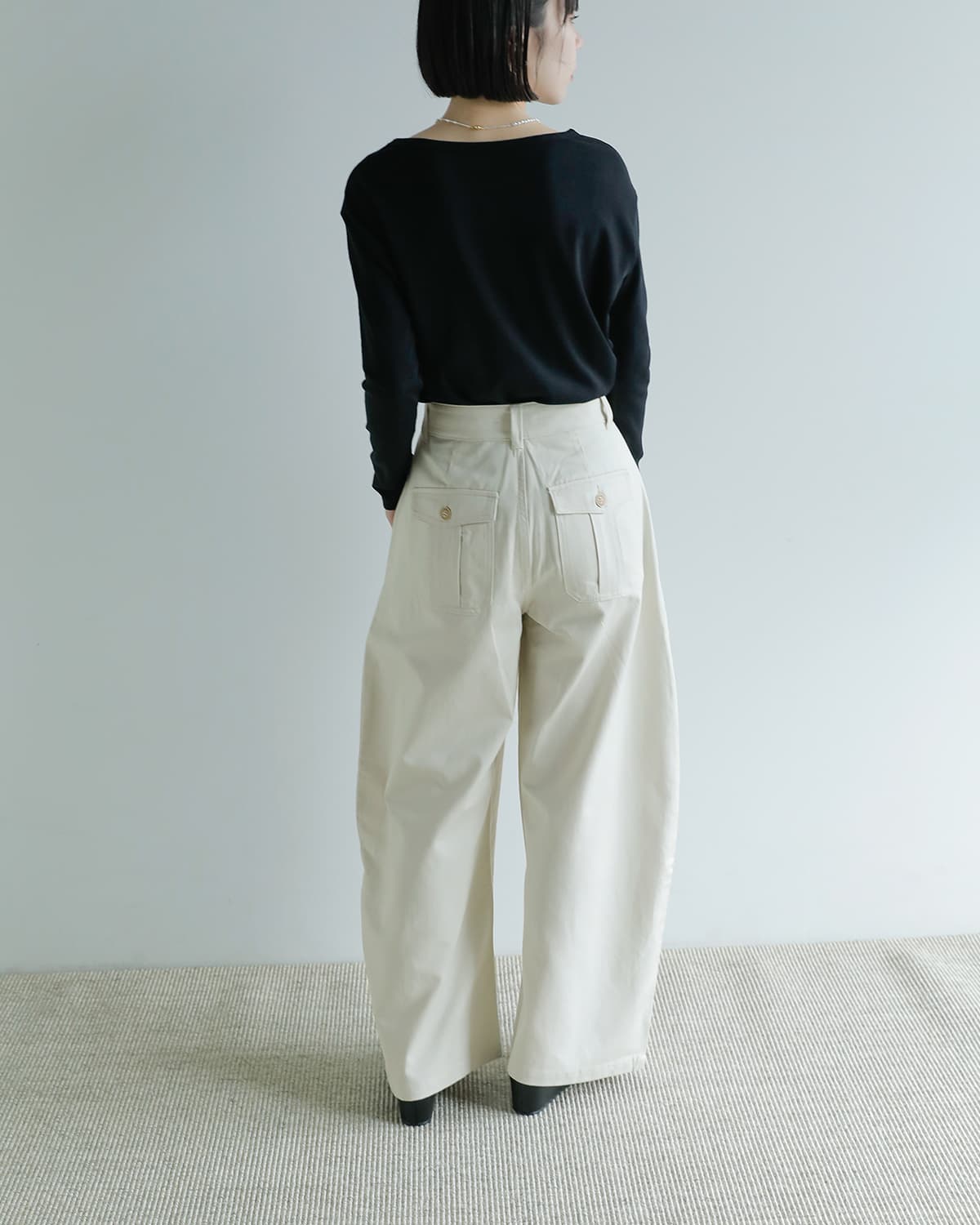 Studio Doe(スタジオドー)ソフトハビットカーブドワークパンツ Soft Habit Curved Work Pants dn-265bcp46
