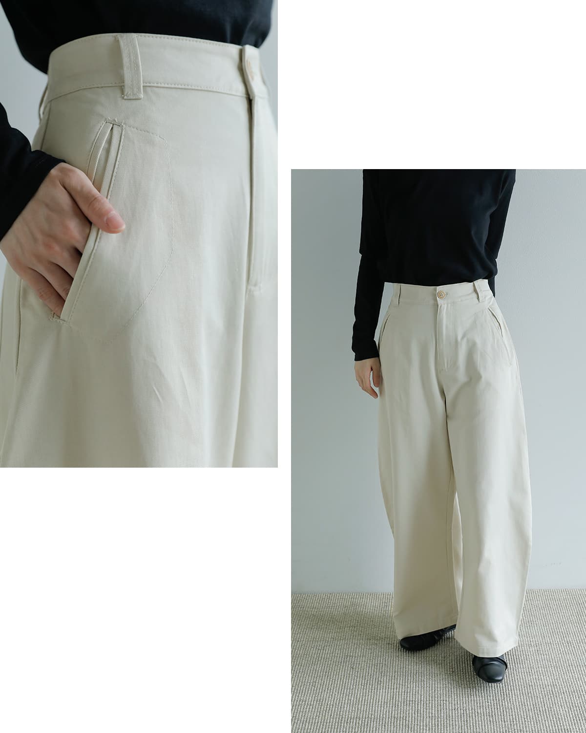 Studio Doe(スタジオドー)ソフトハビットカーブドワークパンツ Soft Habit Curved Work Pants dn-265bcp46