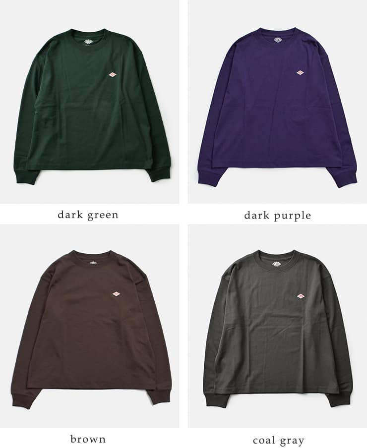 DANTON(ダントン)オープンエンドジャージー クルーネック ロングスリーブ Tシャツ dt-c0269tcb-26aw