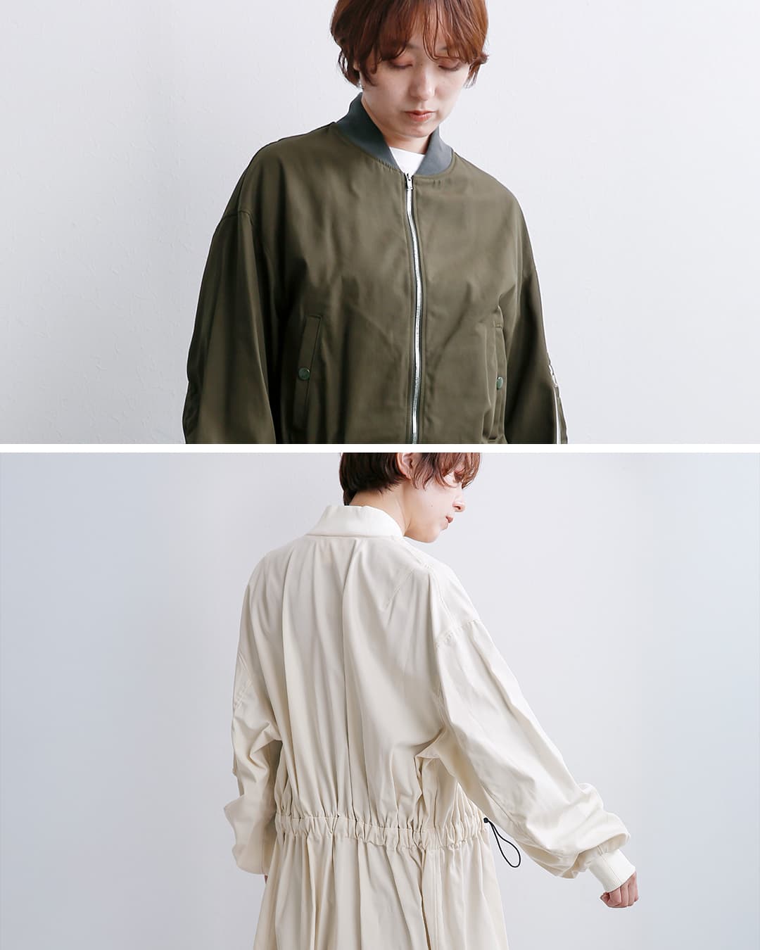 DIGAWEL(ディガウェル)コットンギャバジン ロングコート Long MA-1 dress dwab018