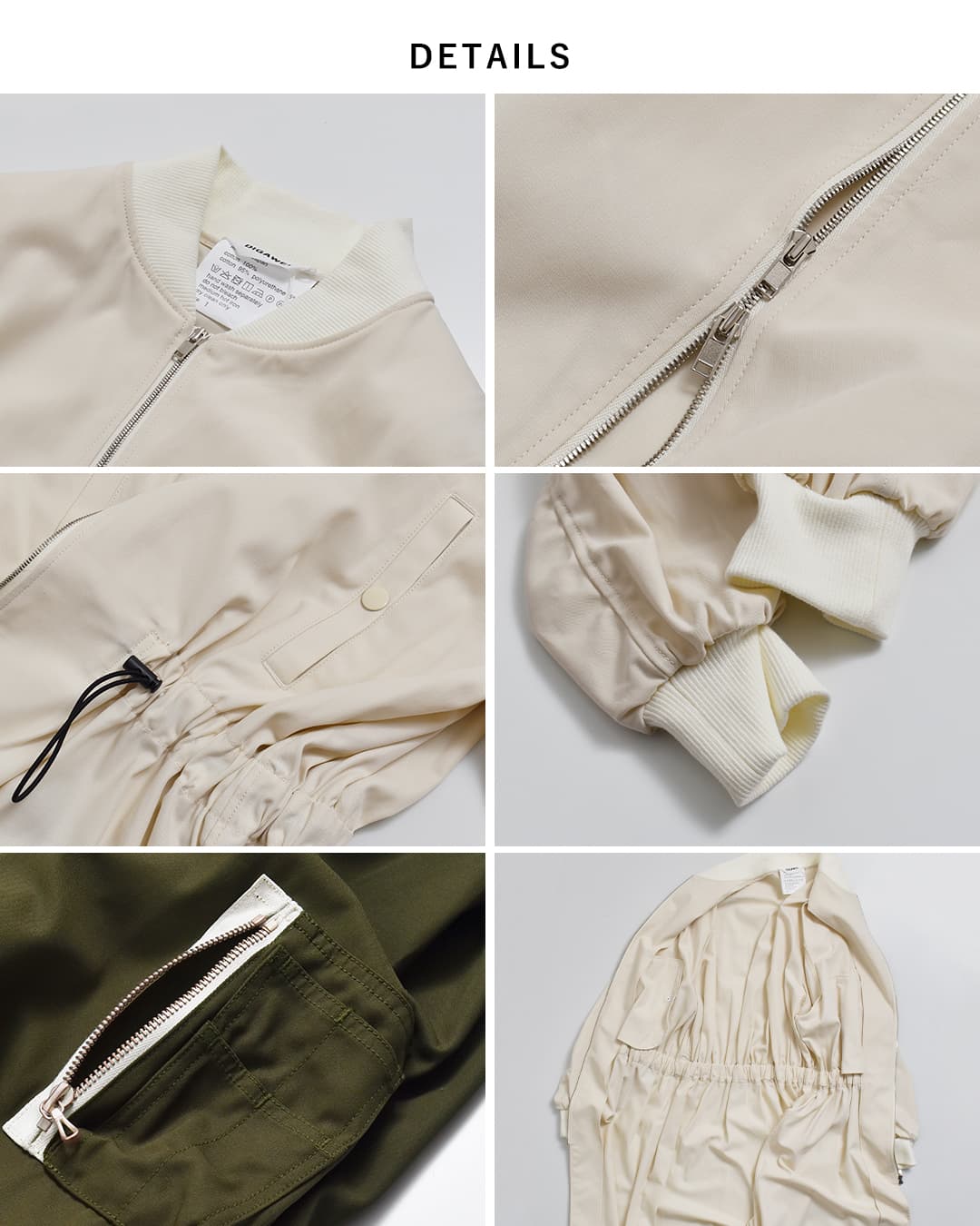 DIGAWEL(ディガウェル)コットンギャバジン ロングコート Long MA-1 dress dwab018
