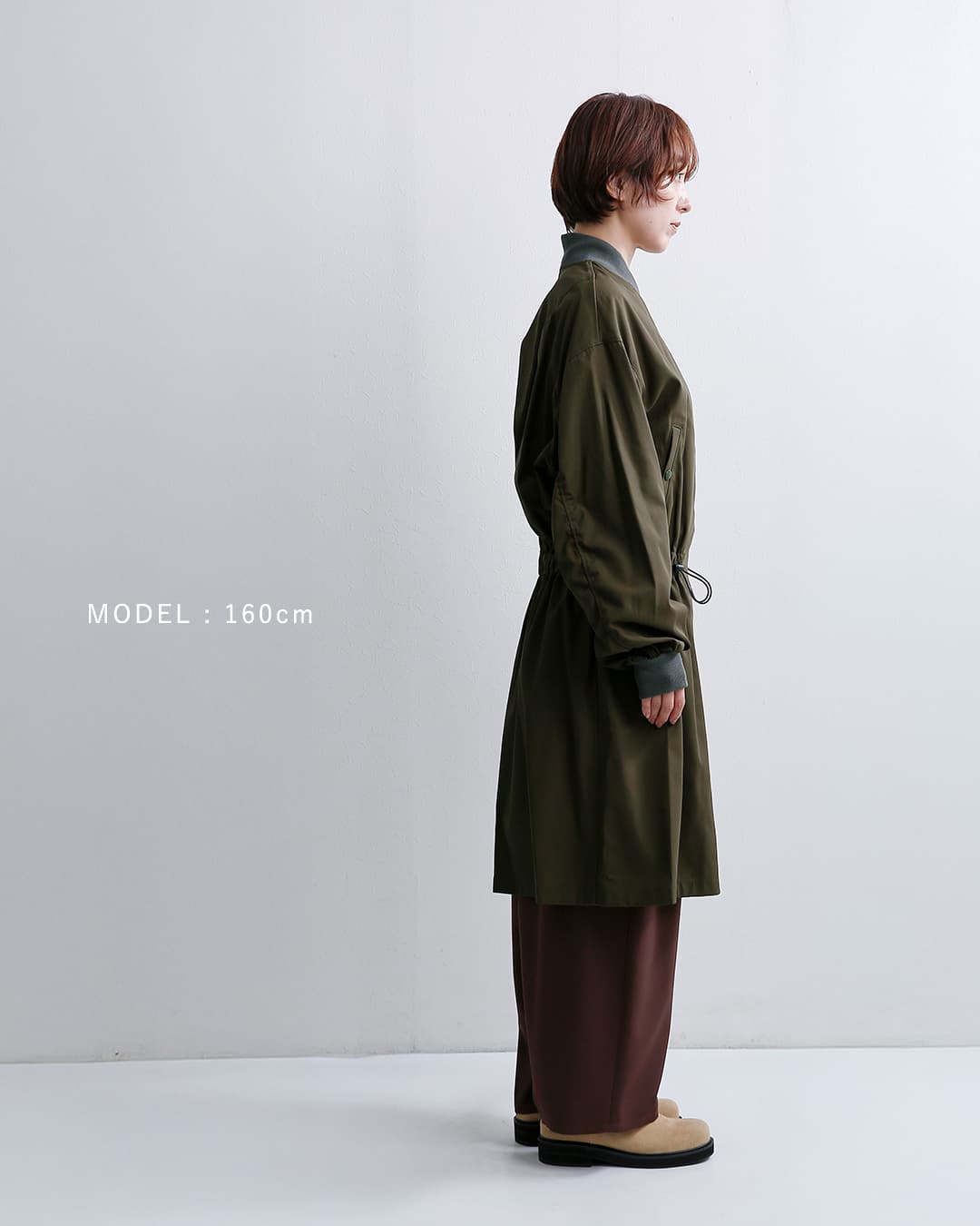 DIGAWEL(ディガウェル)コットンギャバジン ロングコート Long MA-1 dress dwab018