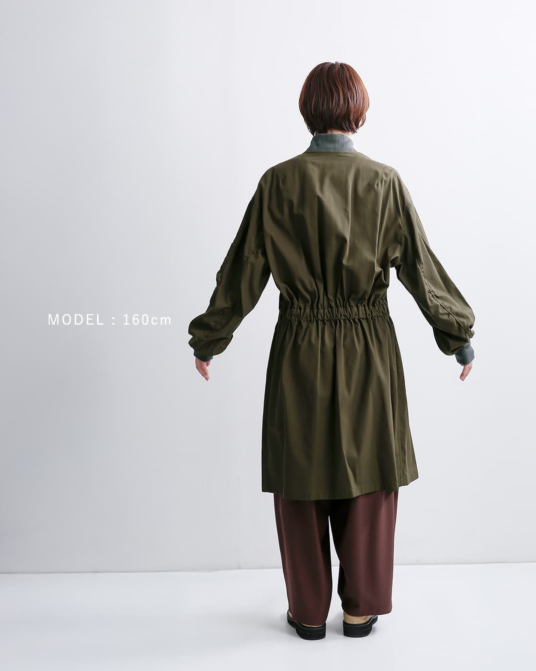 DIGAWEL(ディガウェル)コットンギャバジン ロングコート Long MA-1 dress dwab018