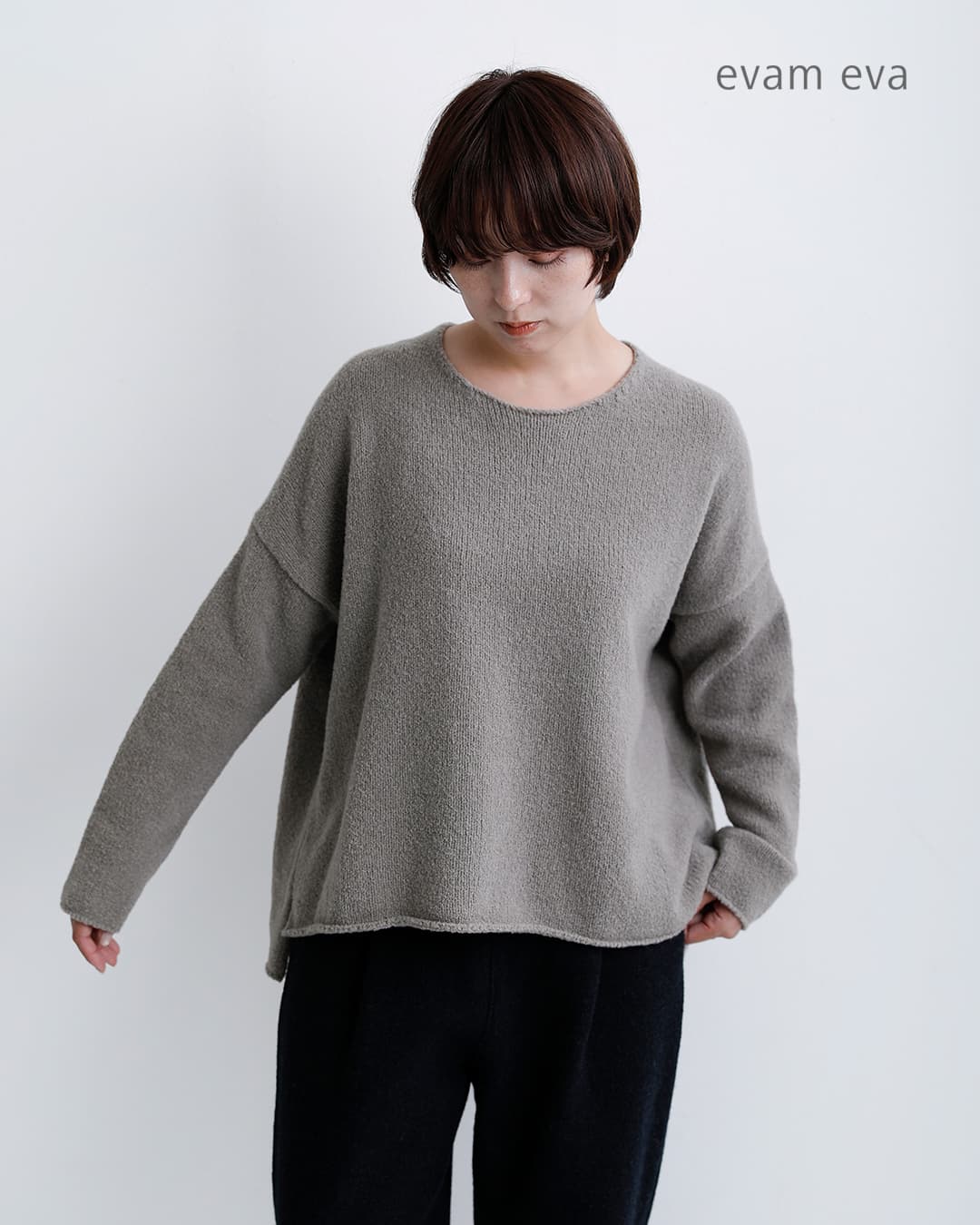 evam eva���j���[�E�[�� �J�b�g�I�t �N���[�l�b�N �Z�[�^�[ e263k107