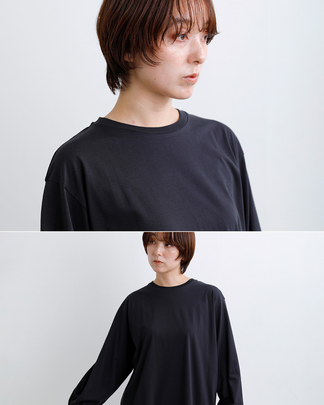 euphoricコットン シャーリングフリルカフス ブラウス Shirred Ruffle Cuff Top eu-ct6319