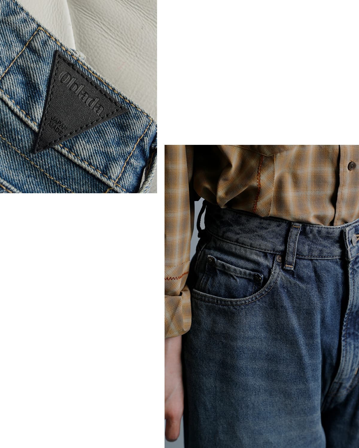 Obladaバディ ヴィンテージ デニムパンツ f2610dp01