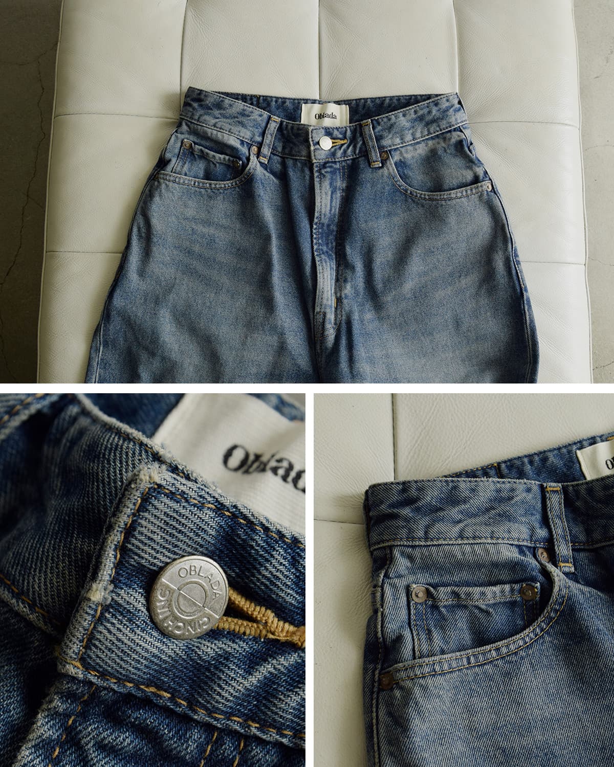 Obladaバディ ヴィンテージ デニムパンツ f2610dp01
