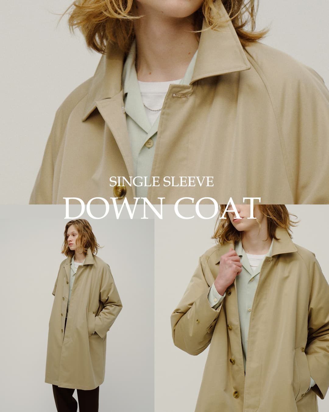 miffew(�~�t���[)�V���O���X���[�u �_�E�� �R�[�g SINGLE SLEEVE DOWN COAT few26wjk5401