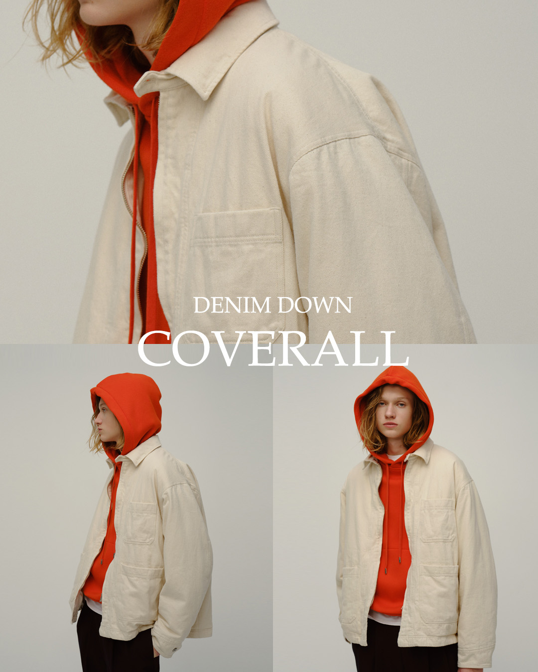 miffew(�~�t���[)�f�j�� �_�E��  �J�o�[�I�[�� DENIM DOWN COVERALL few26wjk5457