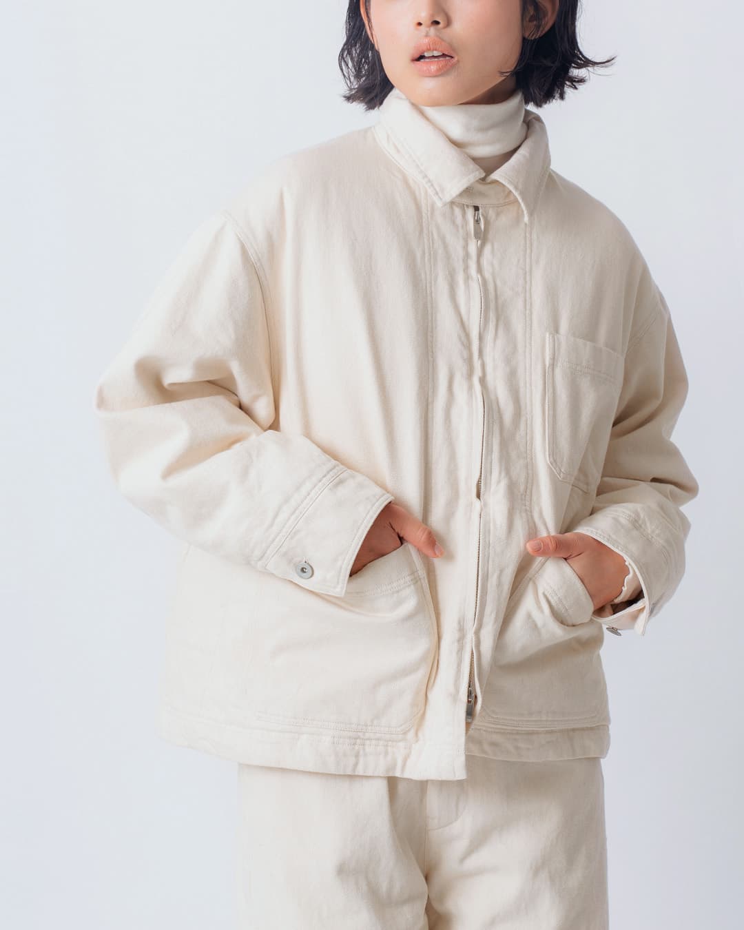 miffew(�~�t���[)�f�j�� �_�E��  �J�o�[�I�[�� DENIM DOWN COVERALL few26wjk5457