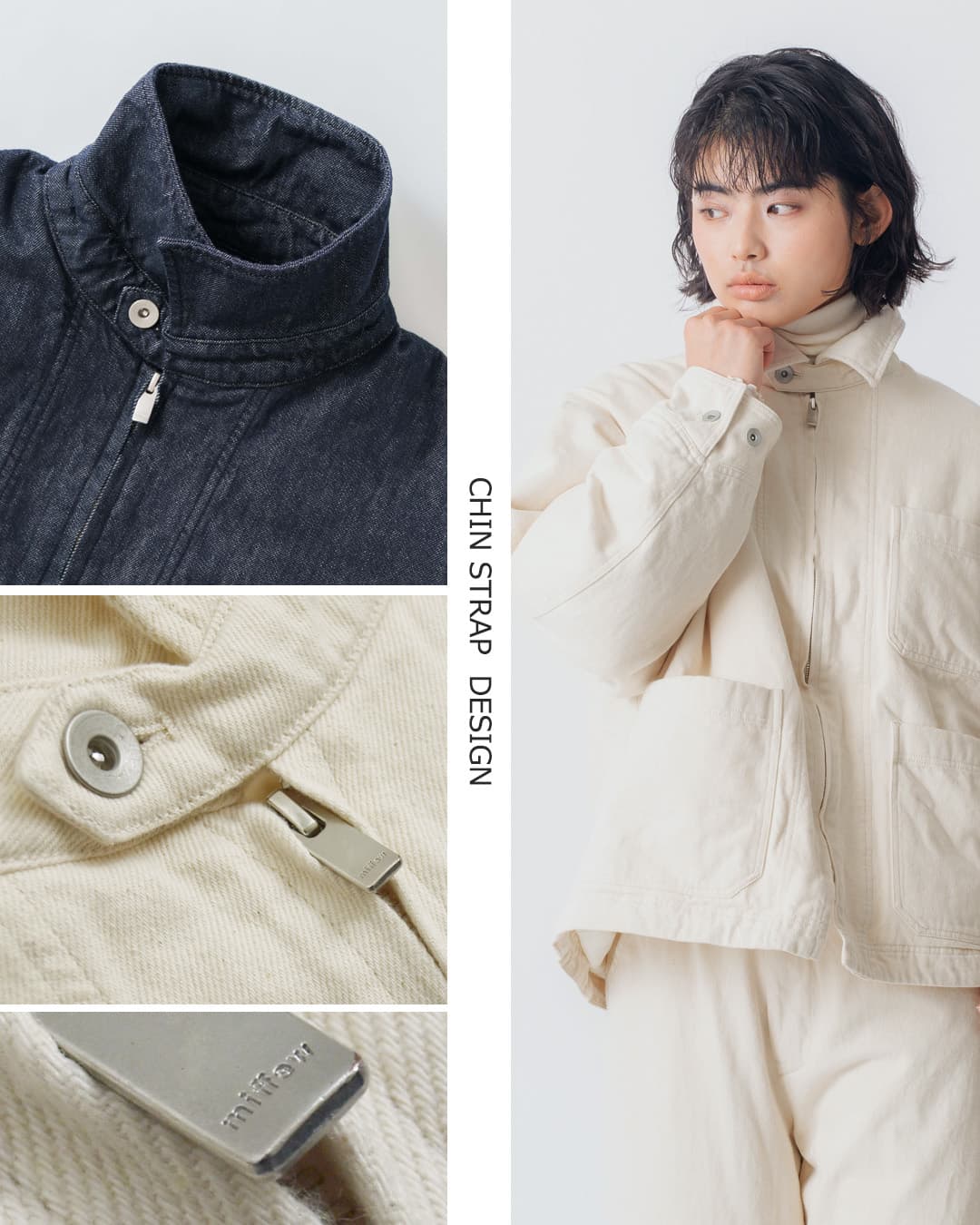 miffew(�~�t���[)�f�j�� �_�E��  �J�o�[�I�[�� DENIM DOWN COVERALL few26wjk5457