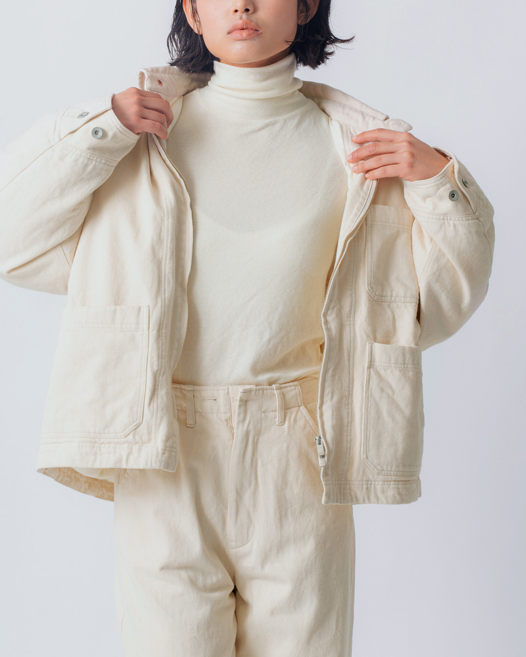 miffew(�~�t���[)�f�j�� �_�E��  �J�o�[�I�[�� DENIM DOWN COVERALL few26wjk5457