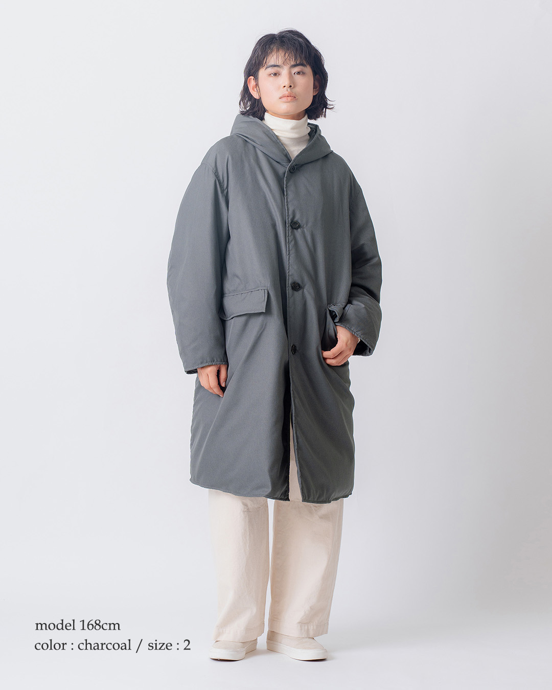 miffew�t�[�f�b�h �����O �_�E�� �R�[�g HOODED LONG DOWN COAT few26wjk5460
