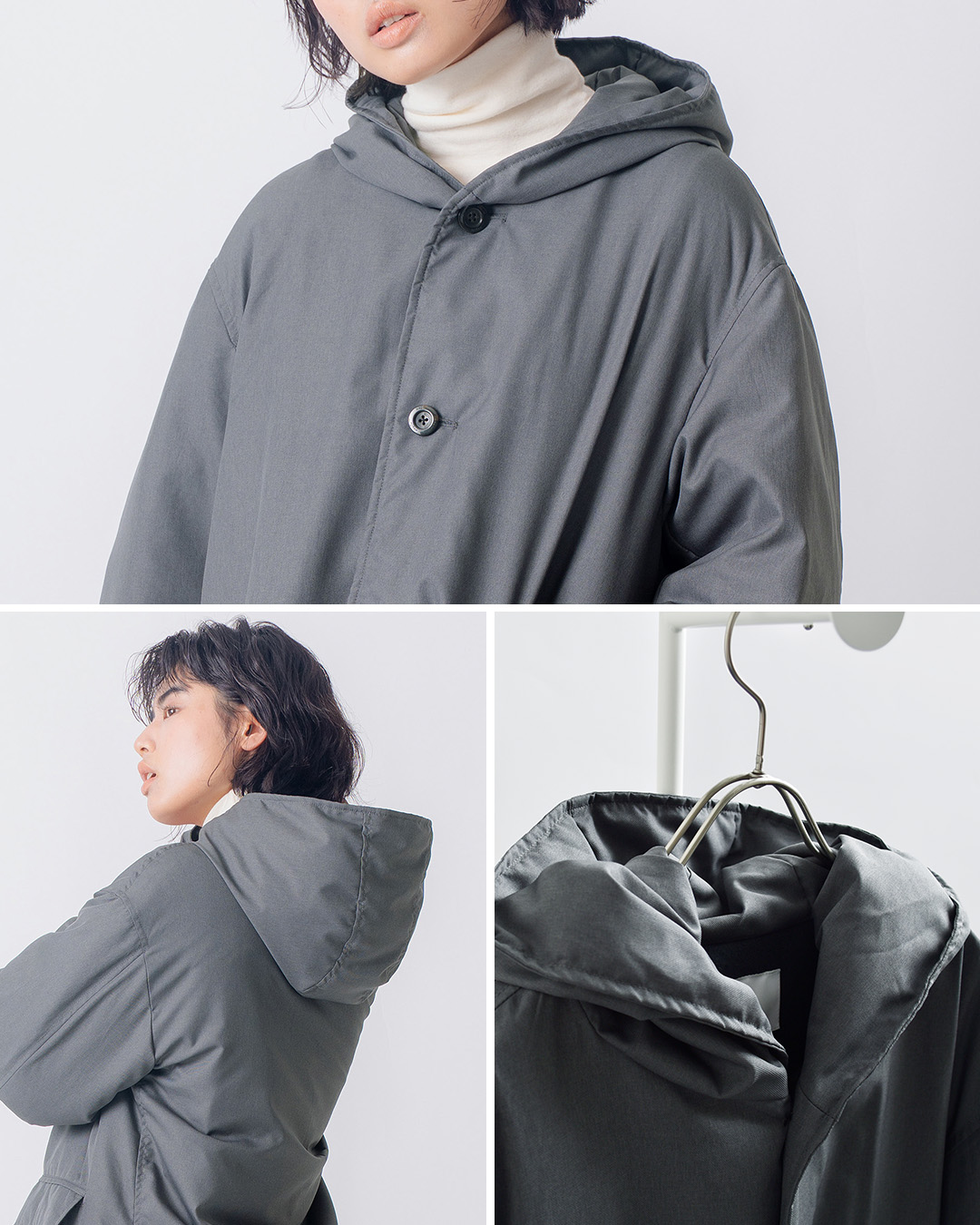 miffew�t�[�f�b�h �����O �_�E�� �R�[�g HOODED LONG DOWN COAT few26wjk5460