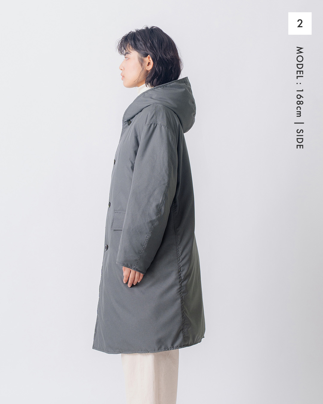 miffew�t�[�f�b�h �����O �_�E�� �R�[�g HOODED LONG DOWN COAT few26wjk5460
