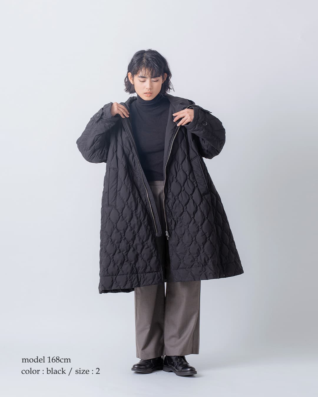 miffew�e���g���C�� �W�b�v�A�b�v �_�E�� �R�[�g TENT LINE ZIP UP DOWN COAT few26wjk5463