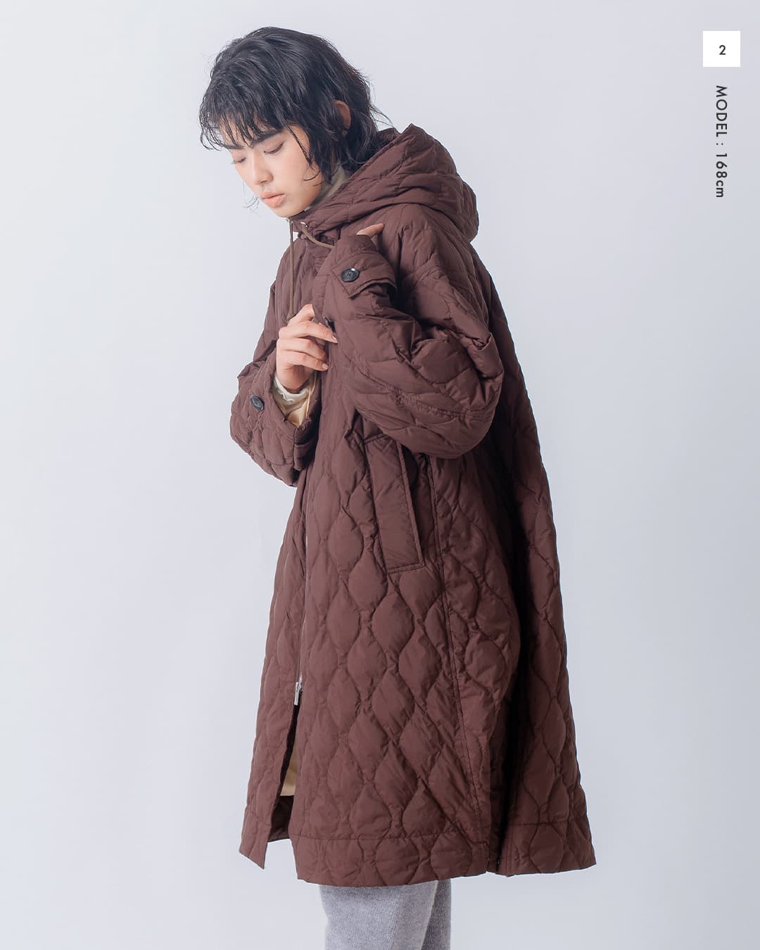 miffew�e���g���C�� �W�b�v�A�b�v �_�E�� �R�[�g TENT LINE ZIP UP DOWN COAT few26wjk5463