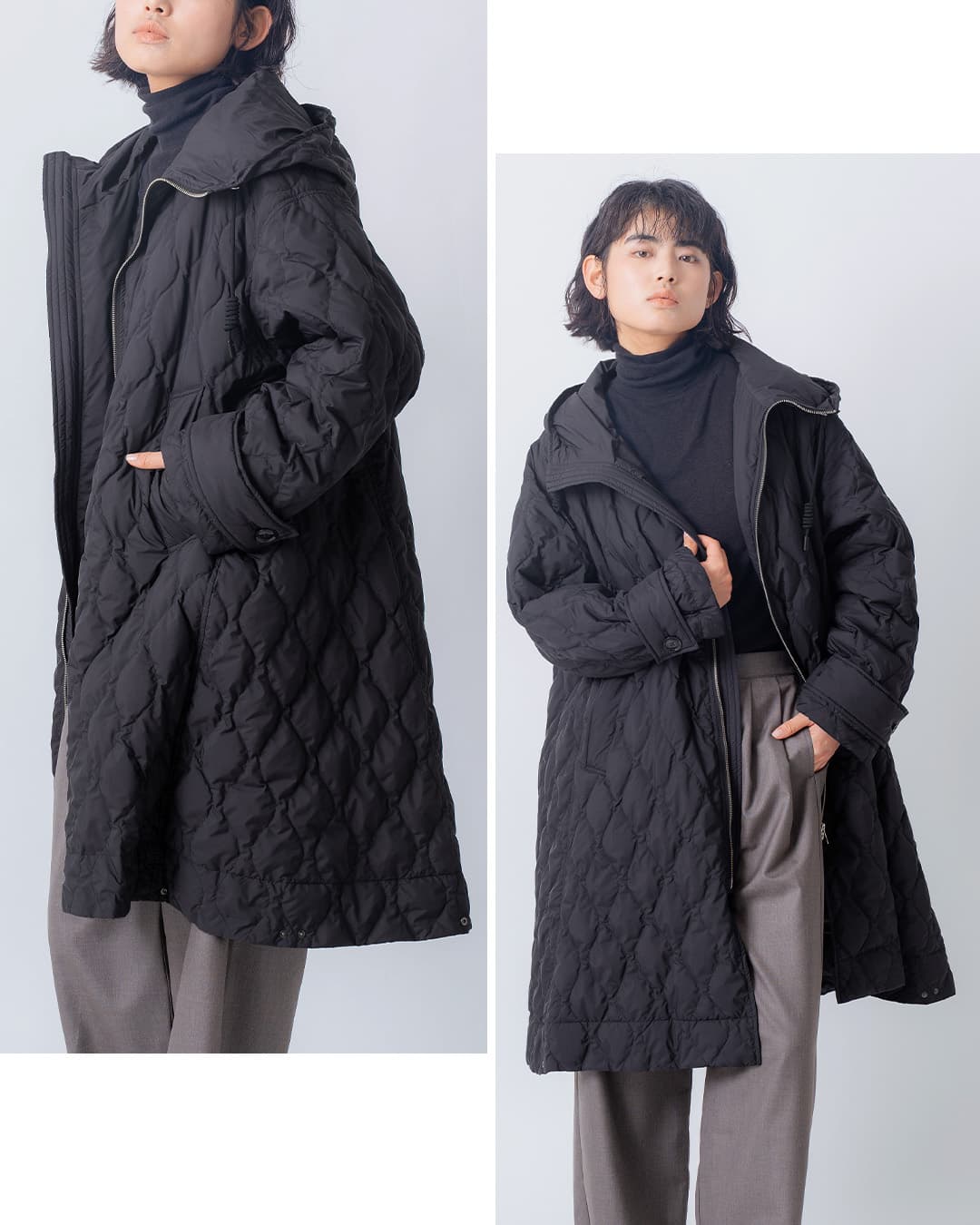 miffew�e���g���C�� �W�b�v�A�b�v �_�E�� �R�[�g TENT LINE ZIP UP DOWN COAT few26wjk5463