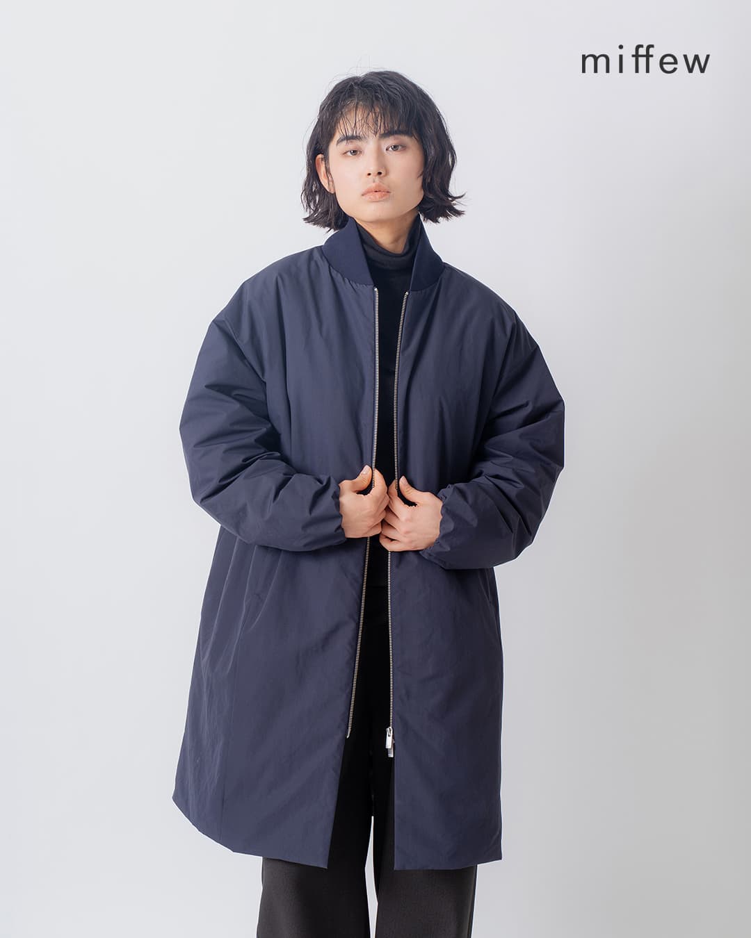 miffew�l�b�N���u �W�b�v�A�b�v �_�E���R�[�g VARSITY DOWN COAT few26wjk5464