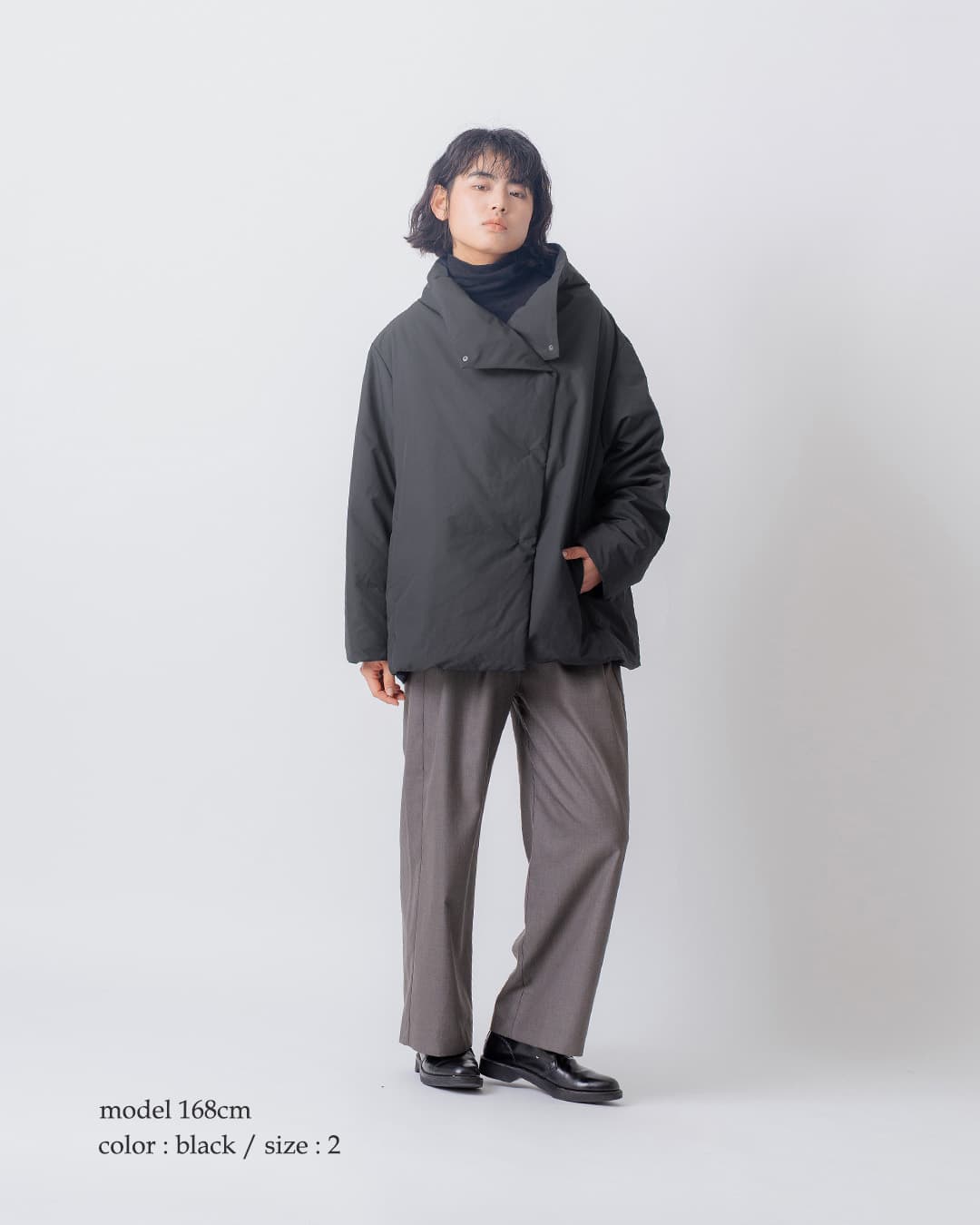 miffew�X�N�G�A �~�h�� �_�E�� �R�[�g SQUARE MIDDLE DOWN COAT few26wjk5465