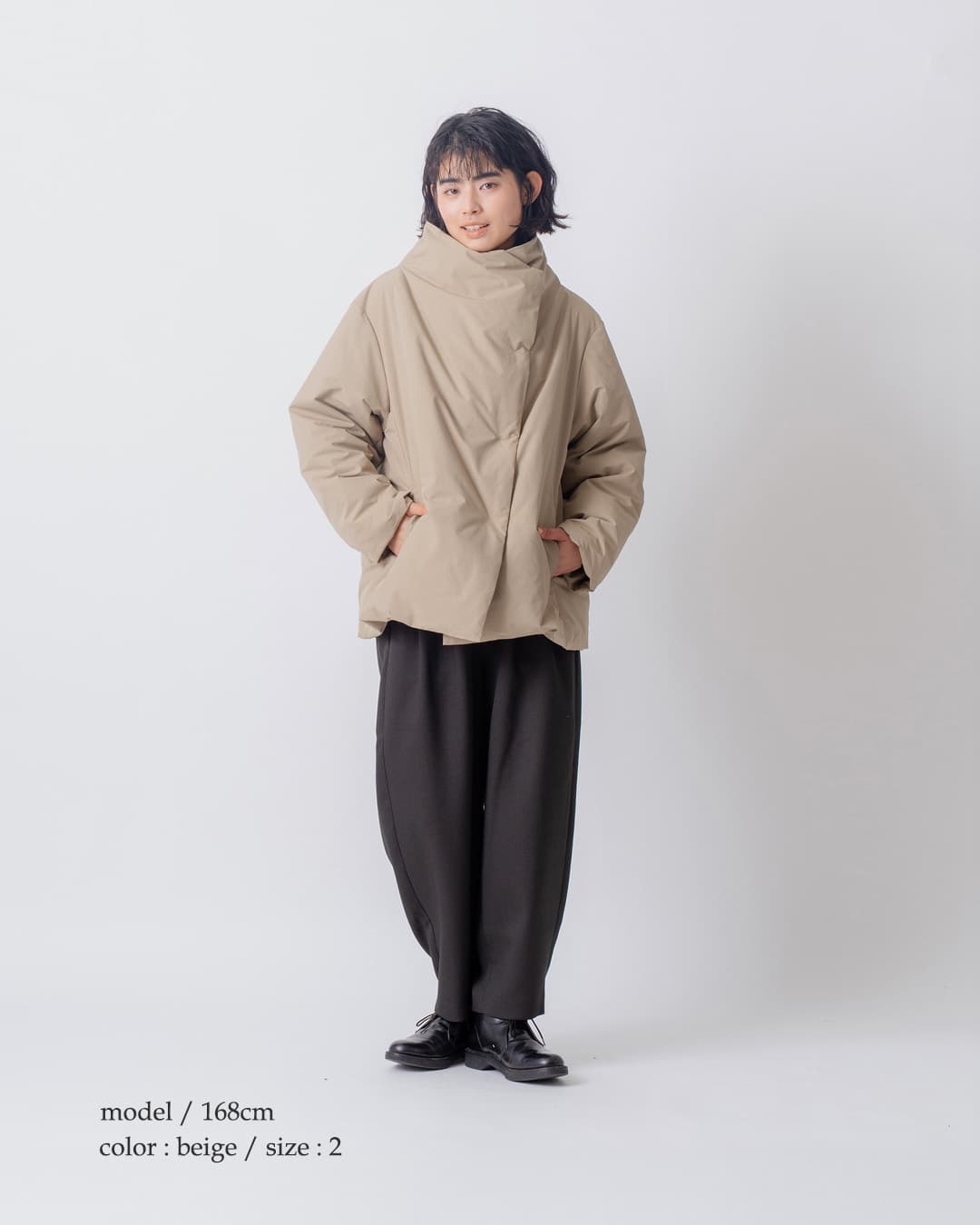 miffew�X�N�G�A �~�h�� �_�E�� �R�[�g SQUARE MIDDLE DOWN COAT few26wjk5465