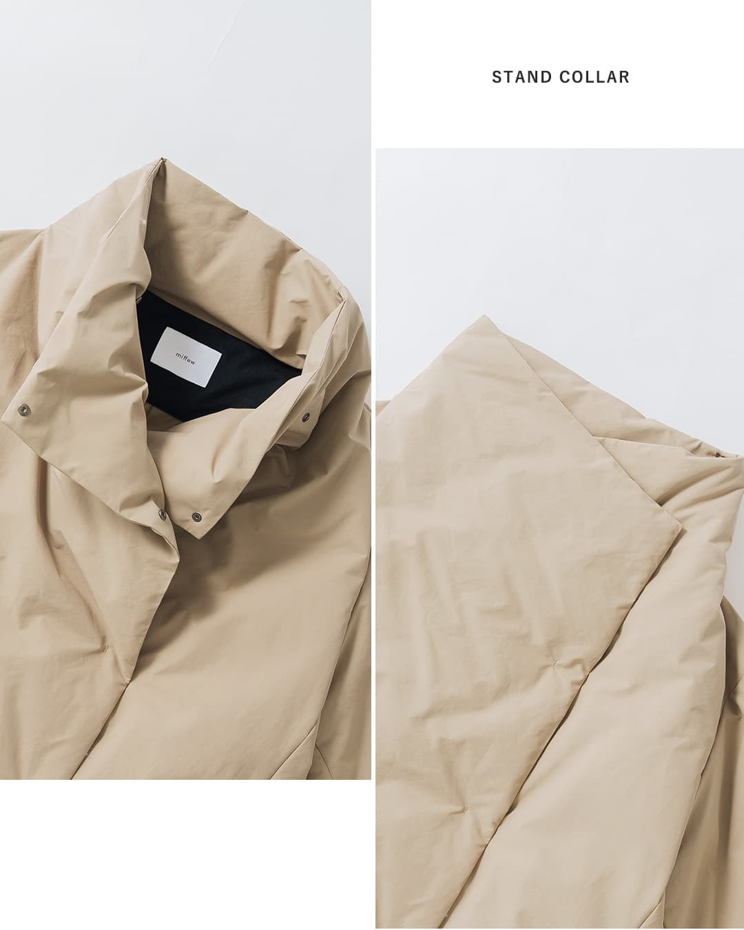 miffew�X�N�G�A �~�h�� �_�E�� �R�[�g SQUARE MIDDLE DOWN COAT few26wjk5465