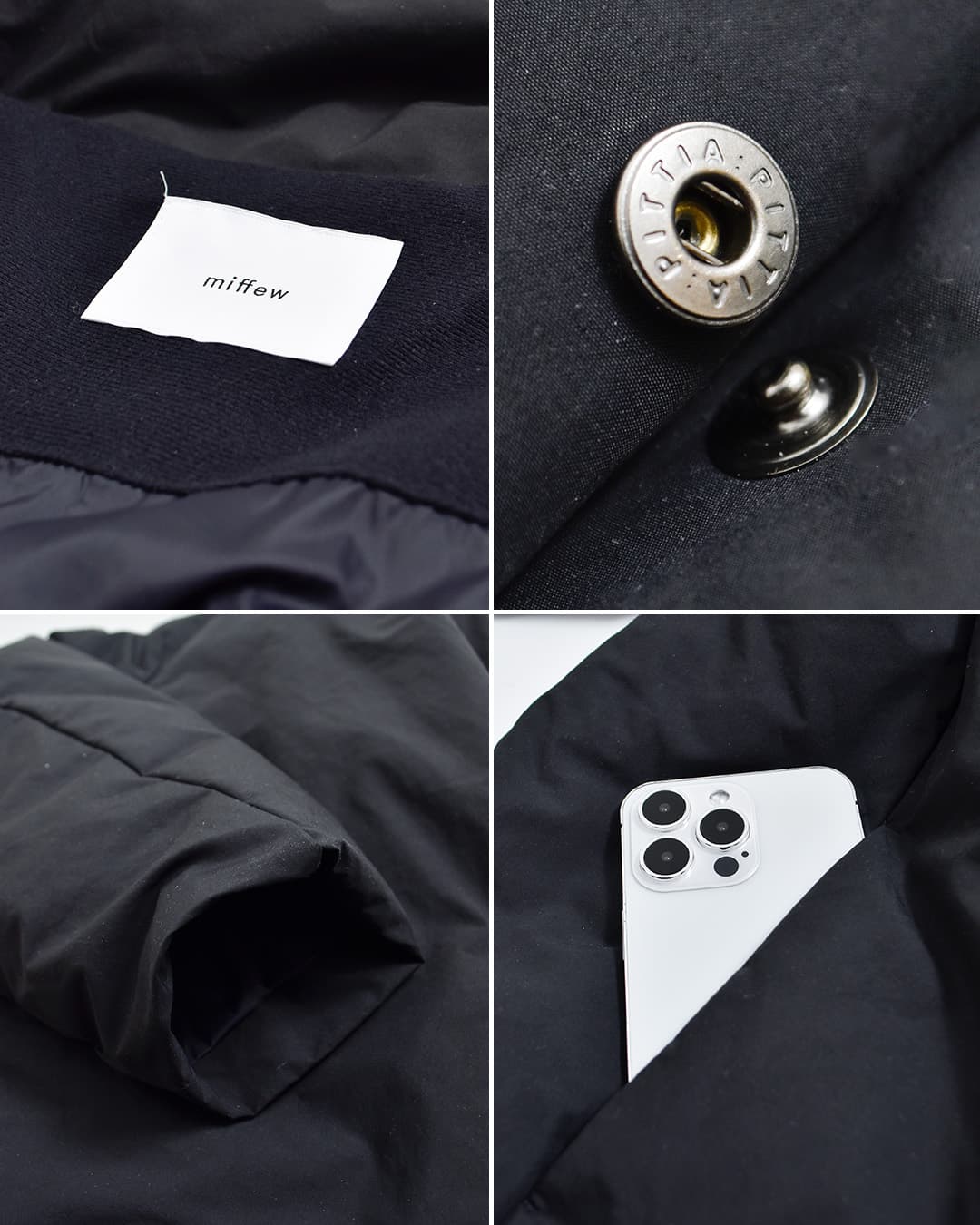 miffew�X�N�G�A �~�h�� �_�E�� �R�[�g SQUARE MIDDLE DOWN COAT few26wjk5465