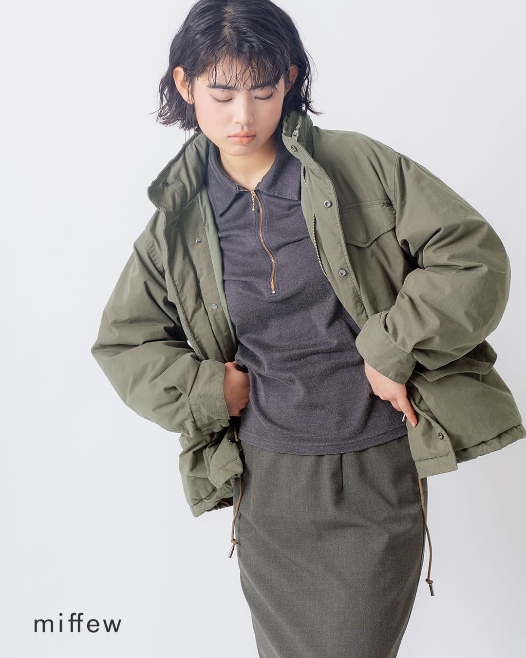 miffew(�~�t���[)�t�B�[���h �_�E�� �W���P�b�g FIELD DOWN JACKET few26wjk5472