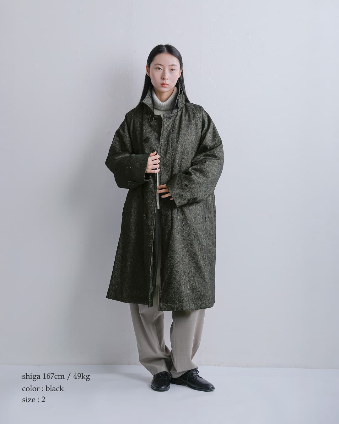 miffew(�~�t���[)�c�C�[�h �V���O���X���[�u �_�E���R�[�g TWEED SINGLE SLEEVE DOWN COAT few26wjk5475