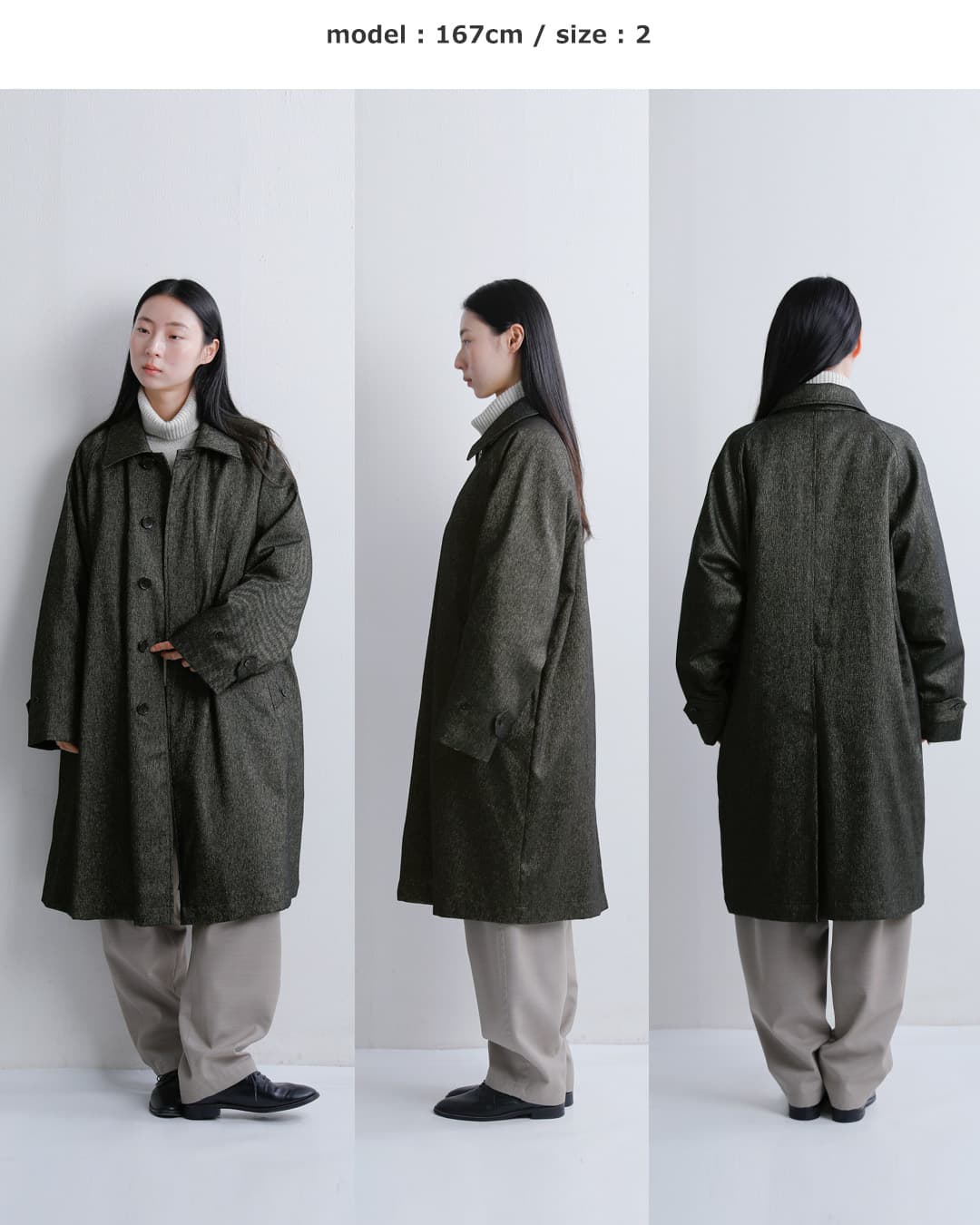 miffew(�~�t���[)�c�C�[�h �V���O���X���[�u �_�E���R�[�g TWEED SINGLE SLEEVE DOWN COAT few26wjk5475
