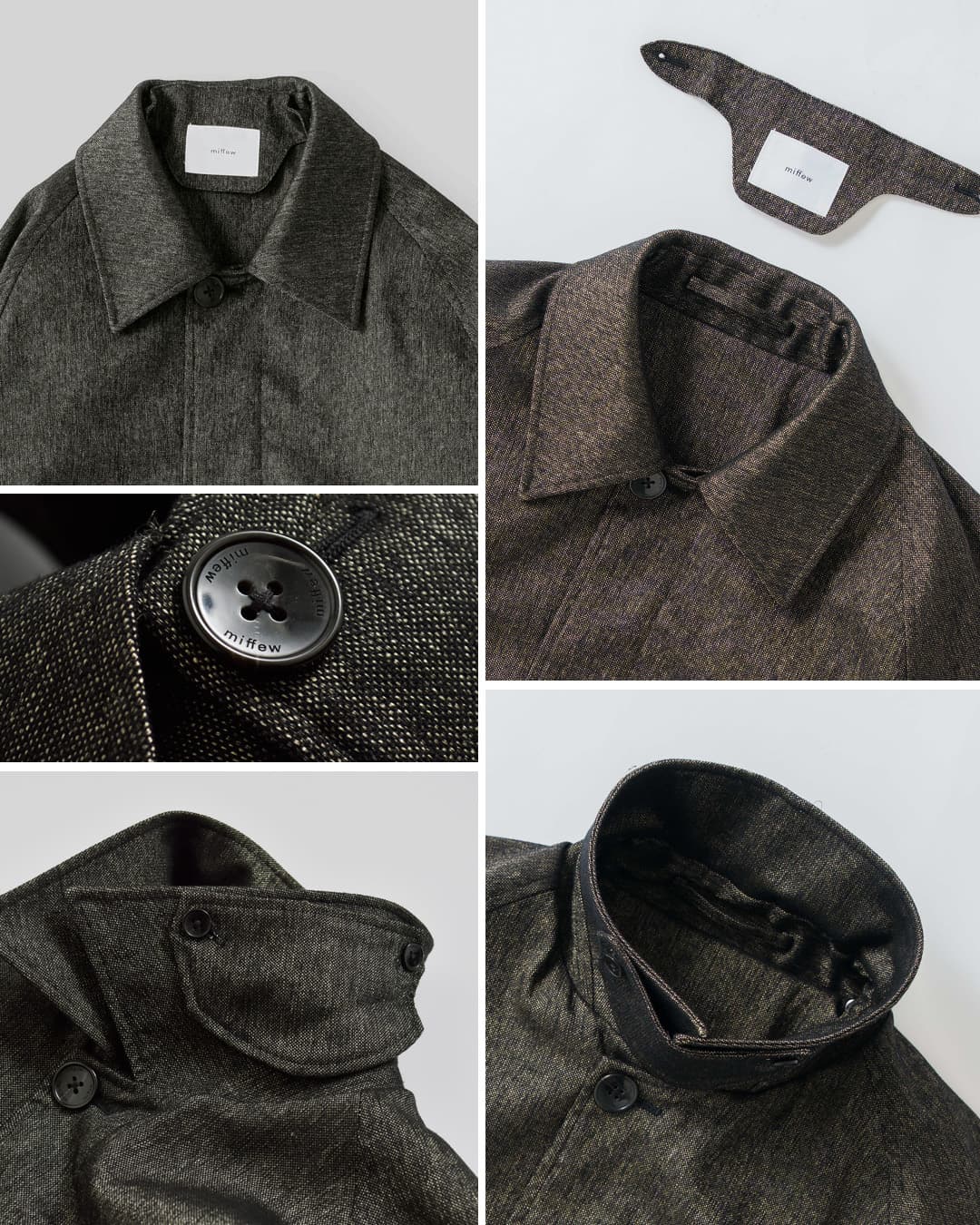 miffew(�~�t���[)�c�C�[�h �V���O���X���[�u �_�E���R�[�g TWEED SINGLE SLEEVE DOWN COAT few26wjk5475