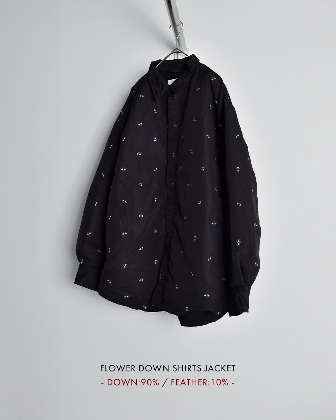 miffew�t�����[ �_�E�� �V���c �W���P�b�g FLOWER DOWN SHIRTS JACKET few26wjk5476