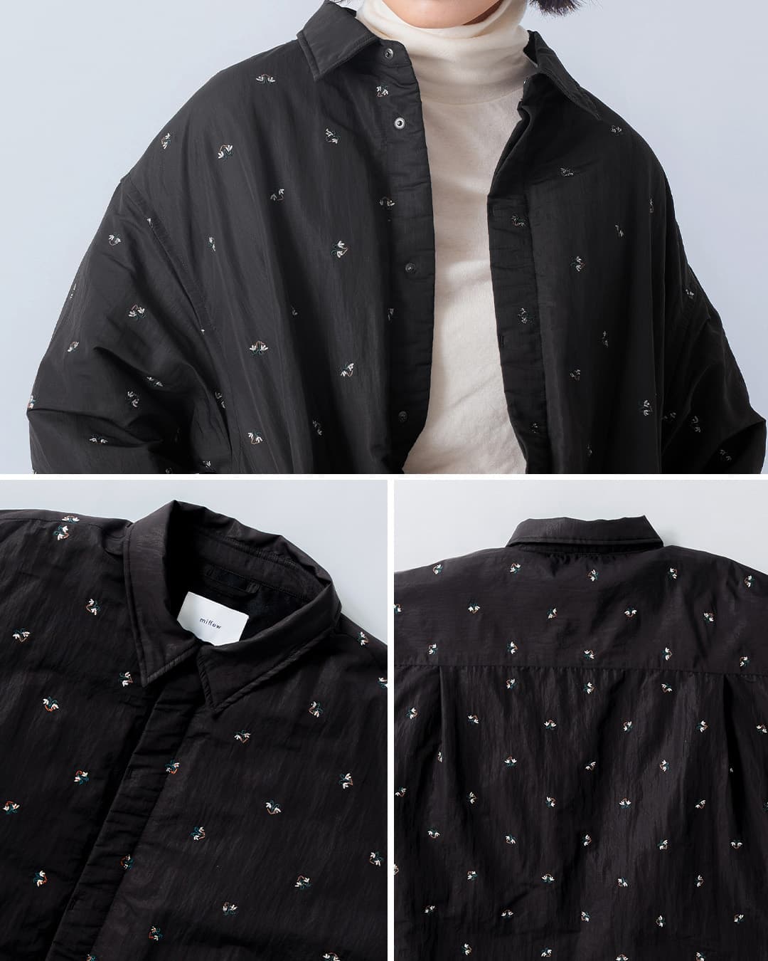 miffew�t�����[ �_�E�� �V���c �W���P�b�g FLOWER DOWN SHIRTS JACKET few26wjk5476