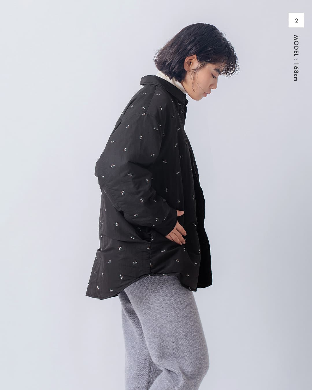 miffew�t�����[ �_�E�� �V���c �W���P�b�g FLOWER DOWN SHIRTS JACKET few26wjk5476