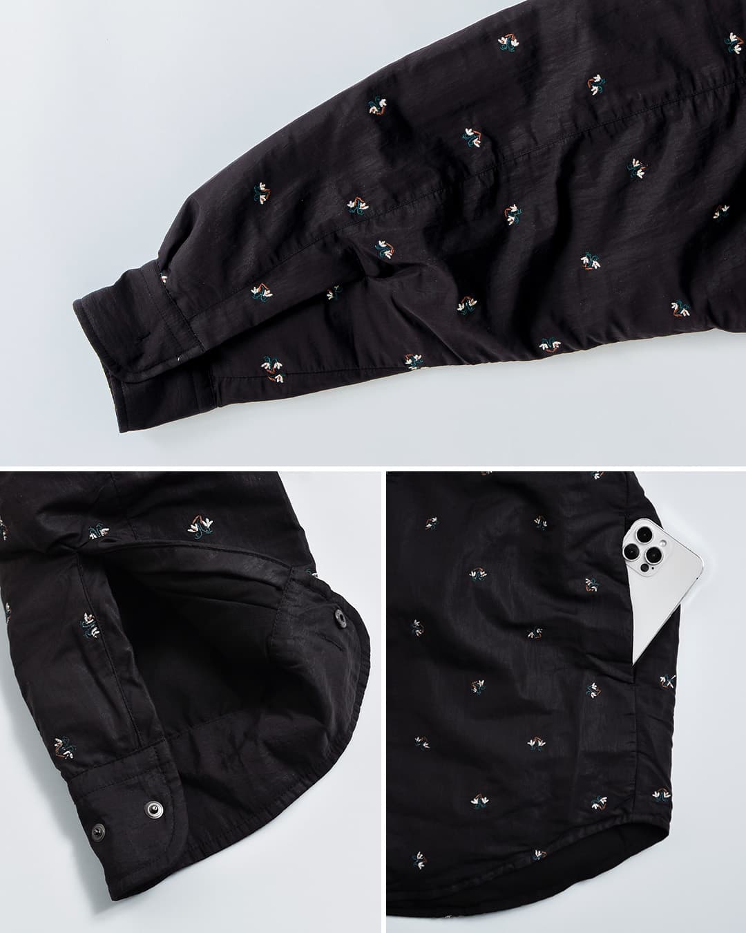 miffew�t�����[ �_�E�� �V���c �W���P�b�g FLOWER DOWN SHIRTS JACKET few26wjk5476