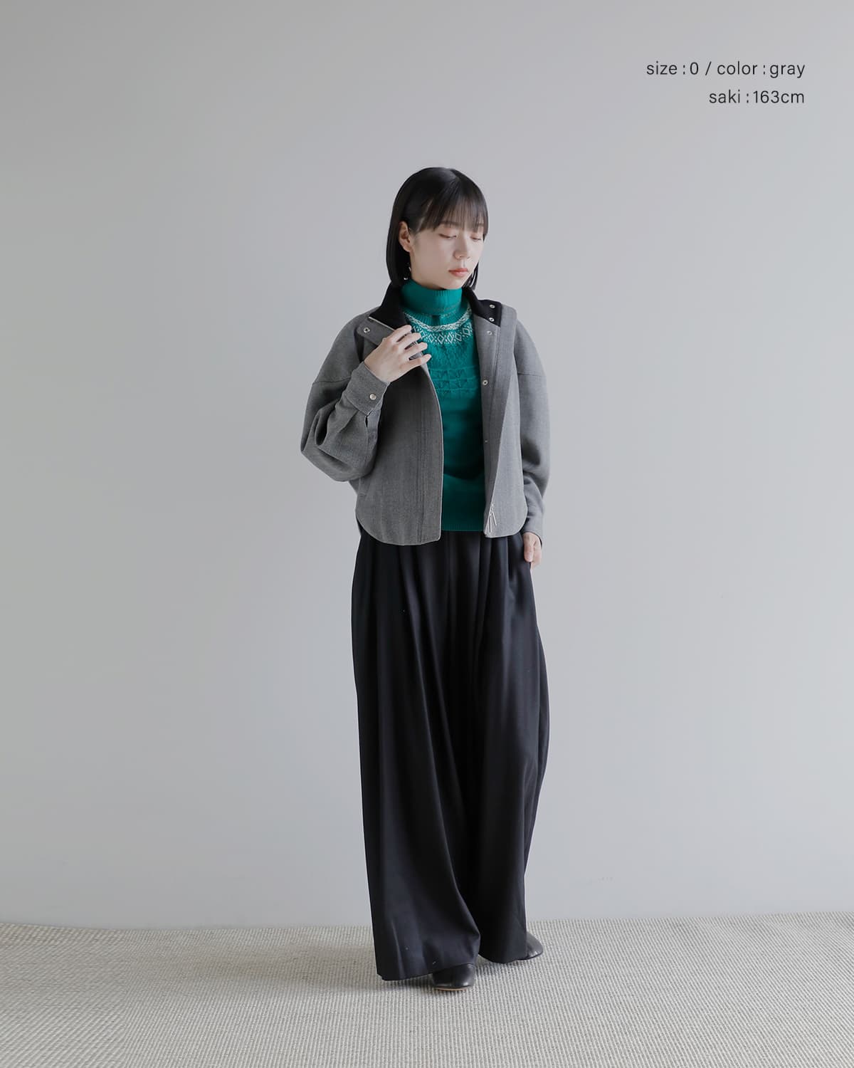support surface(サポートサーフェス)ウール スタンドカラー ジャケット fkd27a060-tko0237