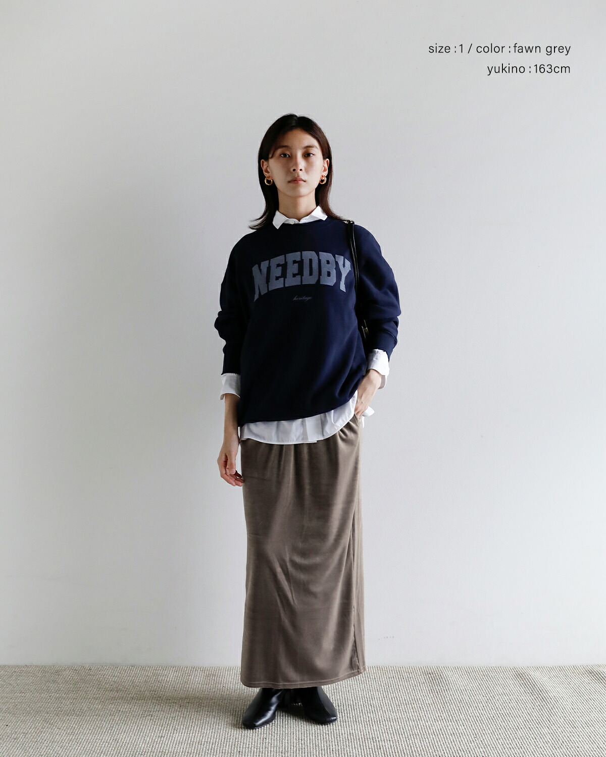 GREYCHORD(グレーコード)ストレッチ Iライン ロングスカート NORD flgc02306