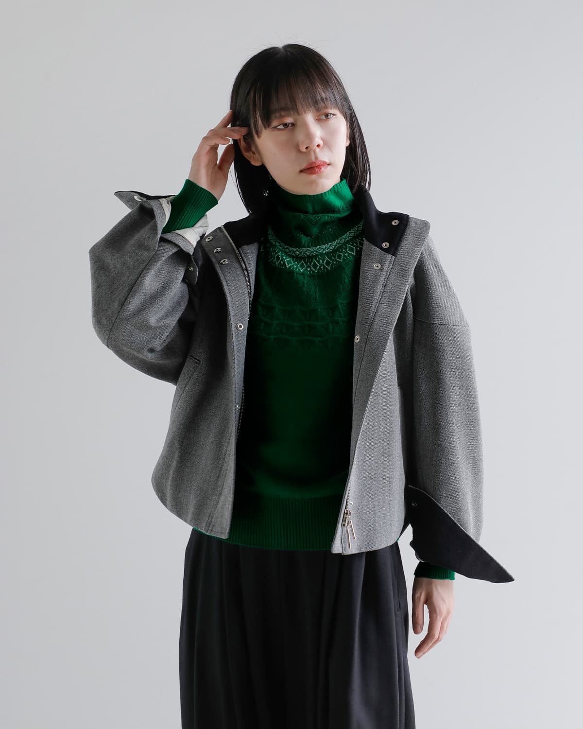 support surface(サポートサーフェス)ウール タートルネック セーター fmd27a404-t0108  秋冬