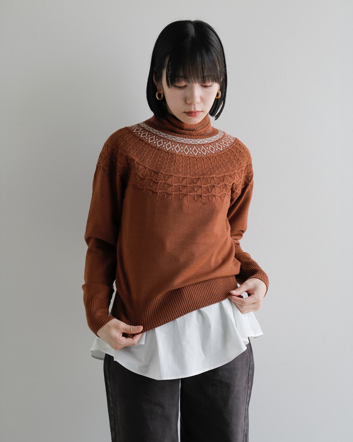 support surface(サポートサーフェス)ウール タートルネック セーター fmd27a404-t0108  秋冬