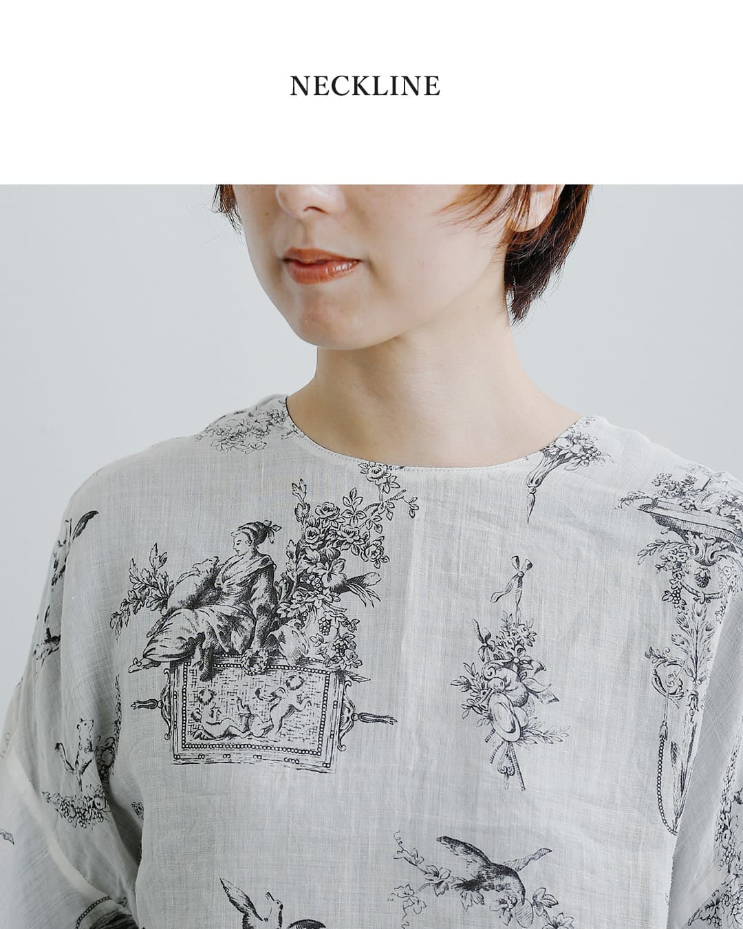 Gauze#(ガーゼ)ラミーリネン リバーシブル ブラウス Florence BLOUSE g1205