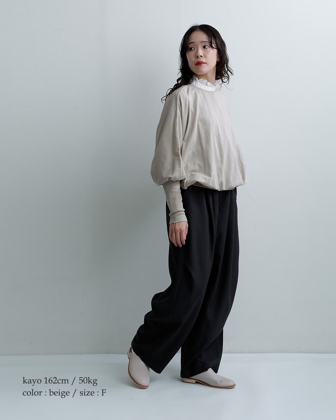 Gauzeコットン ハイゲージ カットソー MAISON PULL OVER g1214